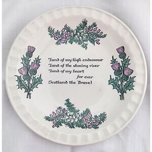 Weatherby Hanley England Royal Falcon Ware Song of Scotland 5" Plate VTG 1977